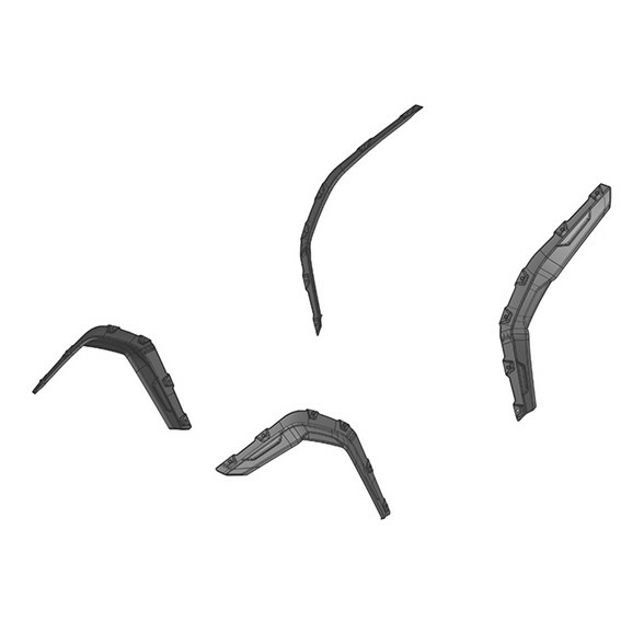 KIT EXTENSII ARIPI ATV CFMOTO CFORCE 400 / 450 S / 450 L / 500 / 520 S / 520 L – NEGRU, 6, nordicamoto.ro