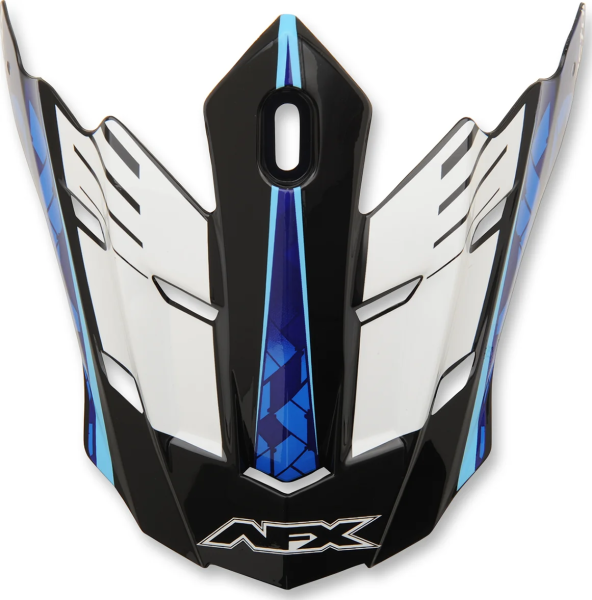 Fx-17 Complex Factor Visor Peak Pearl White/blue/light Blue Black, Blue, White ONE SIZE, 1, nordicamoto.ro