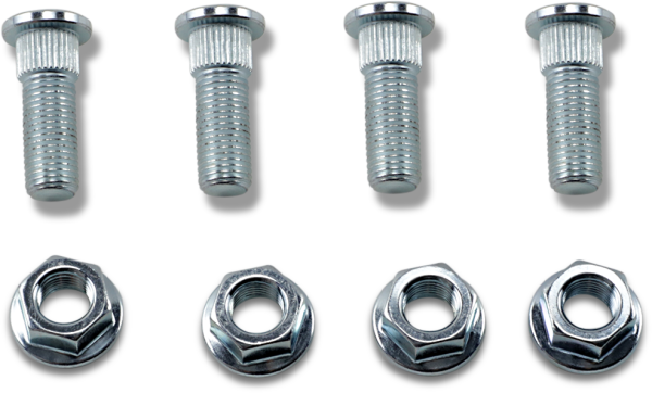 MOOSE RACING Wheel Stud-nut Kit Silver -0