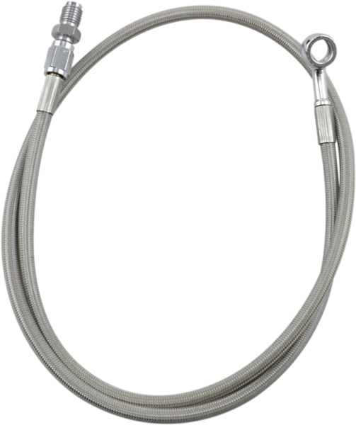 Extended Length Brake Line Silver Oversize [+152 mm (6'')], 1, nordicamoto.ro