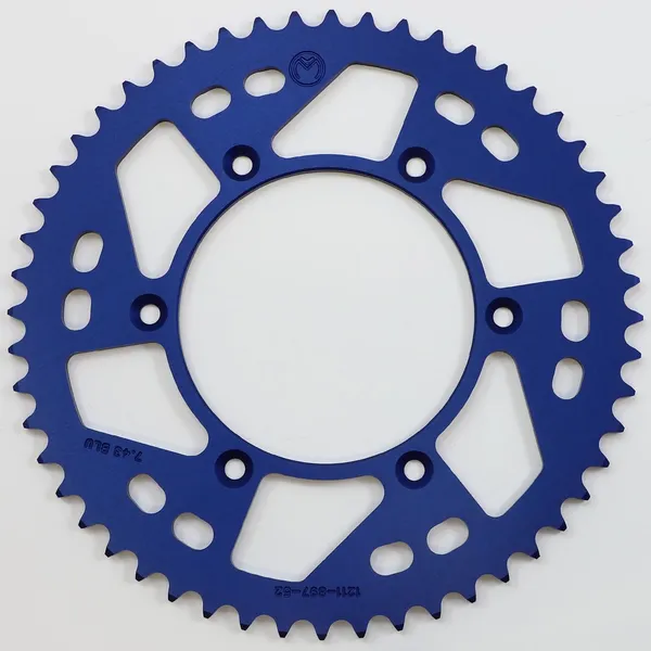 MOOSE RACING Rear Aluminum Sprocket Blue 