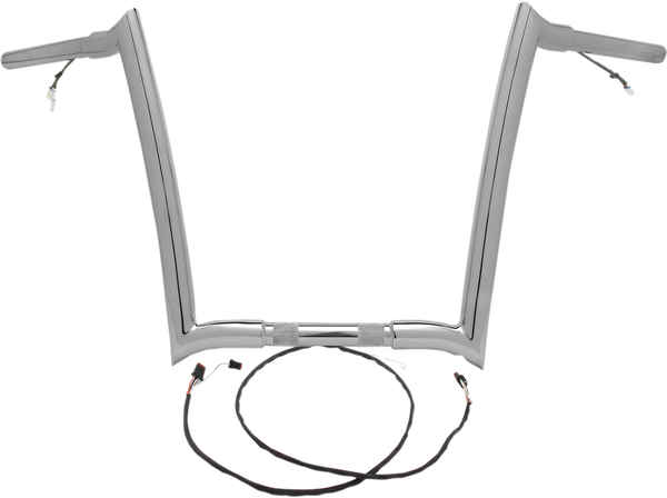 Pre-wired Monkey Bar Handlebar Silver, 1, nordicamoto.ro