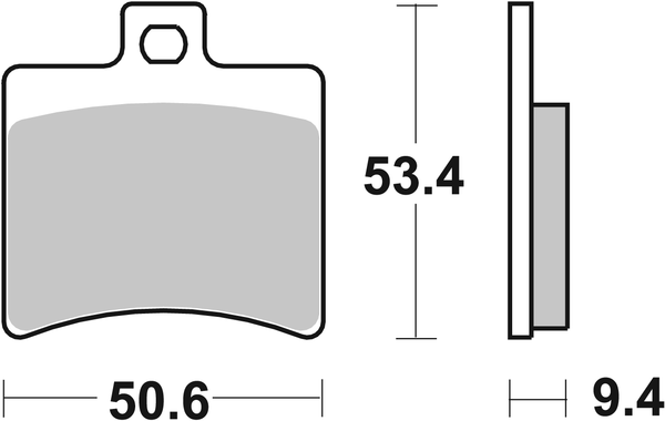 Hf Street Ceramic Organic Brake Pads, 2, nordicamoto.ro