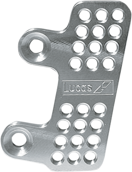 Footpeg Adapter Plate Silver, 2, nordicamoto.ro