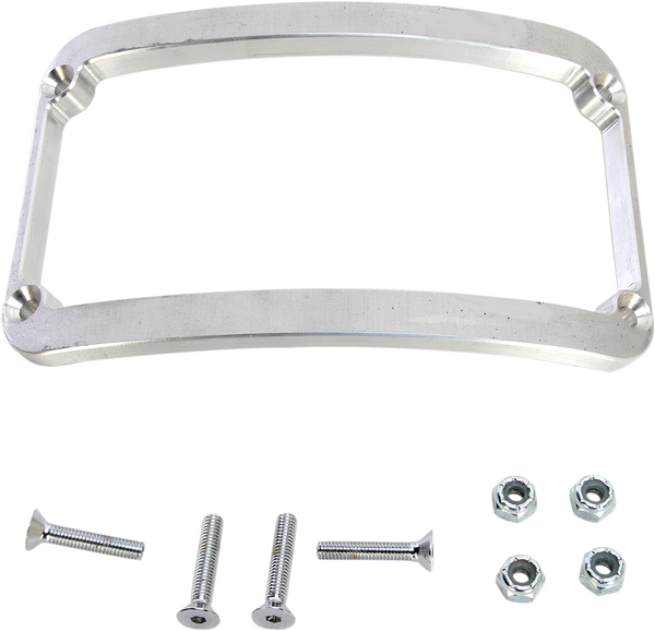 Wfb Benchmark Stretched Rear Fender License Plate Frame Raw, 3, nordicamoto.ro