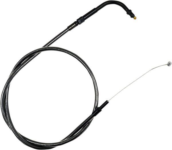 Midnight Braided Handlebar Throttle Cable Black 45, 1, nordicamoto.ro
