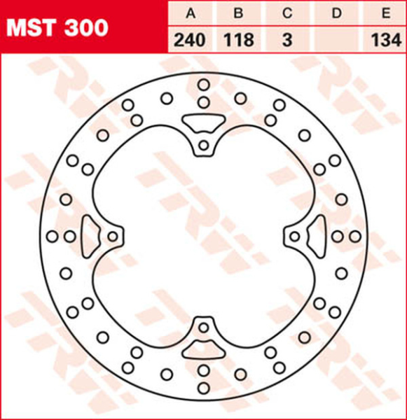 Round Fixed Brake Rotor 220-250mm Steel, 1, nordicamoto.ro