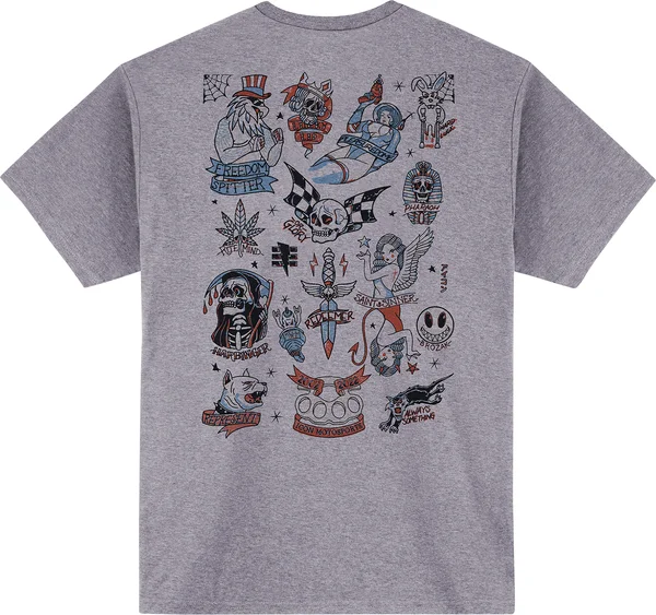Stick-n-poke T-shirt Gray M, 2, nordicamoto.ro