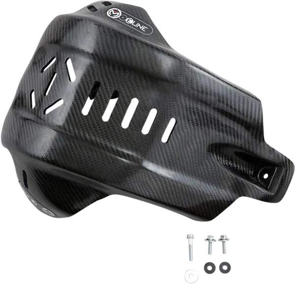 MOOSE RACING Carbon Fiber Skid Plate Black -1