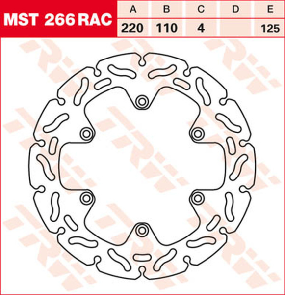 Contoured Fixed Brake Rotor, 2, nordicamoto.ro