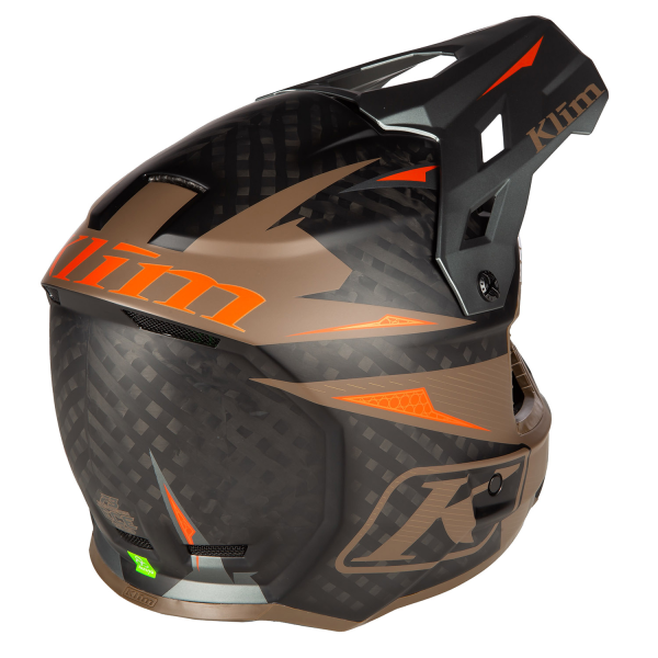 Casca Klim F3 Carbon Pro Off-Road ECE STRIKER CARBON GLOSS BLACK-13