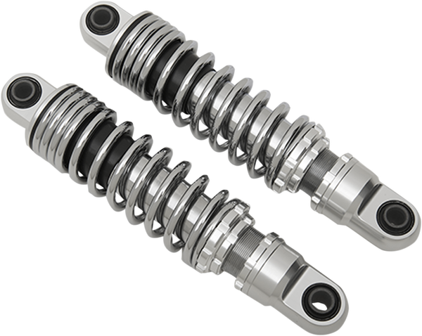 Premium Ride-height Adjustable Shocks Black, Chrome, 2, nordicamoto.ro