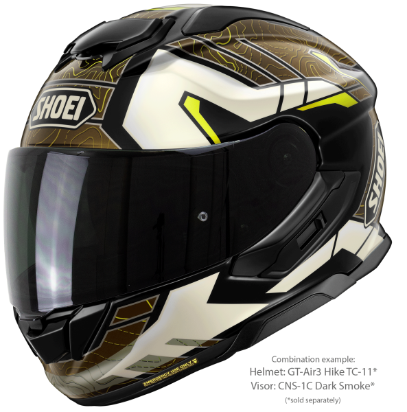 Casca integrala SHOEI GT-AIR3 HIKE TC-11 Negru/Maro/Alb/Galben XXL-4