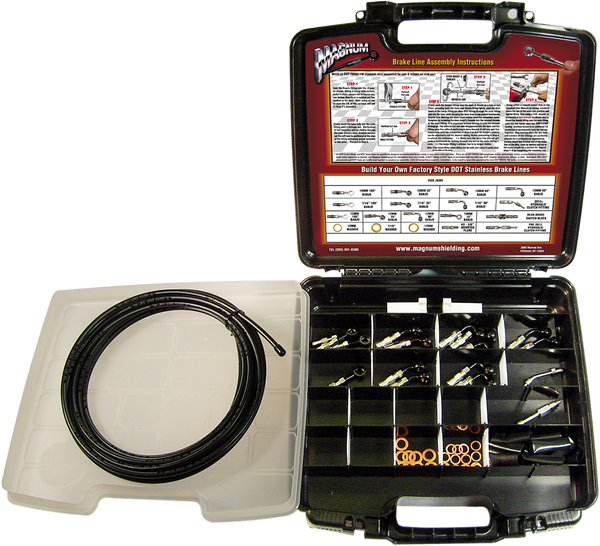 Byo® Build-your-own Dot Brake Line Deluxe Kit Black, 1, nordicamoto.ro