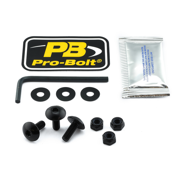 License Plate Screws Black, 1, nordicamoto.ro