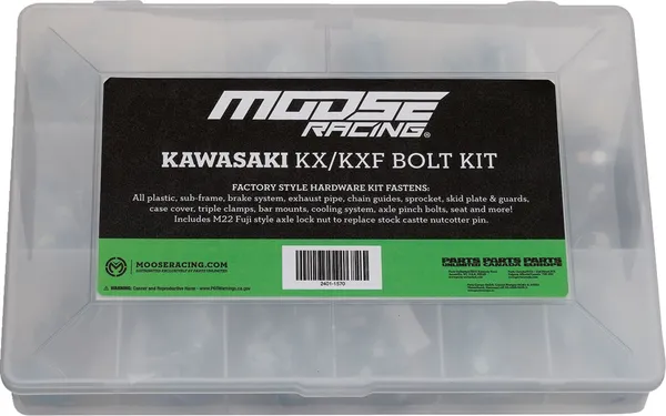 MOOSE RACING M1 Kx-kxf Bolt Kit Gray, Silver -0