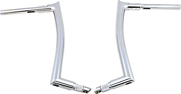 1-1/2(r) Ez Install Pointed Top Handlebar Silver, 5, nordicamoto.ro