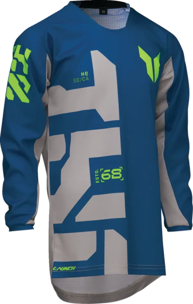 Tricou Enduro Copii Thor Launchmode Forge Blue-4