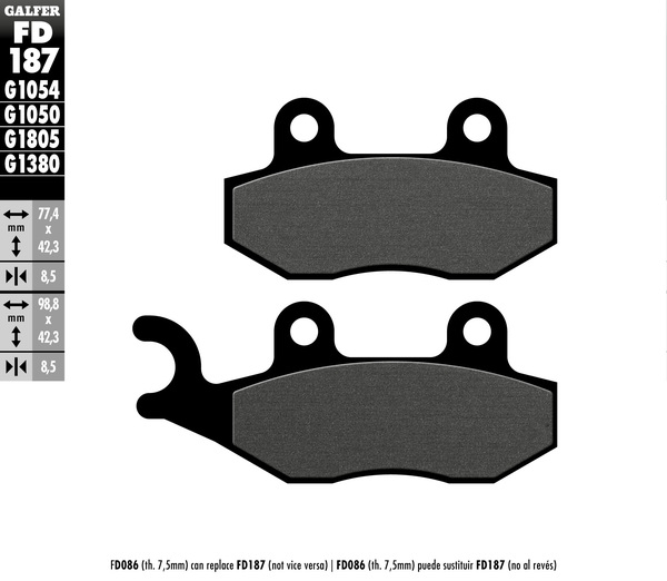 Brake Pad Orcanic, 1, nordicamoto.ro