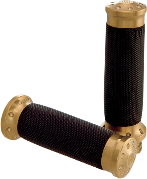 Tracker Grips Black, Brass, 1, nordicamoto.ro