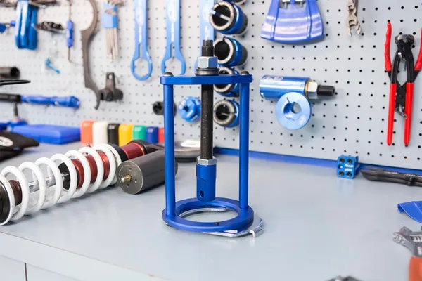 Shock Spring Compressor Anodized, Blue-2