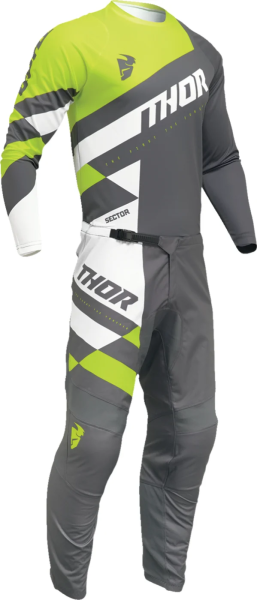 Tricou Thor Sector Checker Gray/Green-1