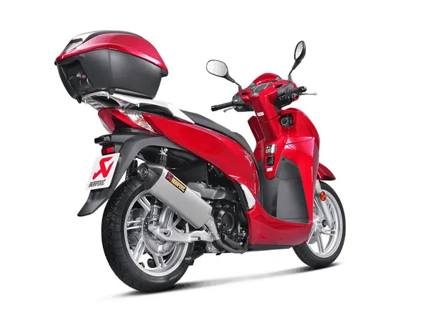 Slip-on Line Muffler Scooter Black, Carbon Fiber -1