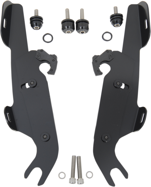 Fats/slim Windshield  Trigger-lock Complete Mount Kit Black, 1, nordicamoto.ro