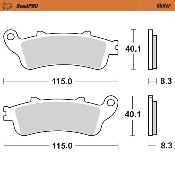Roadpro Sinder Brake Pad Front-0