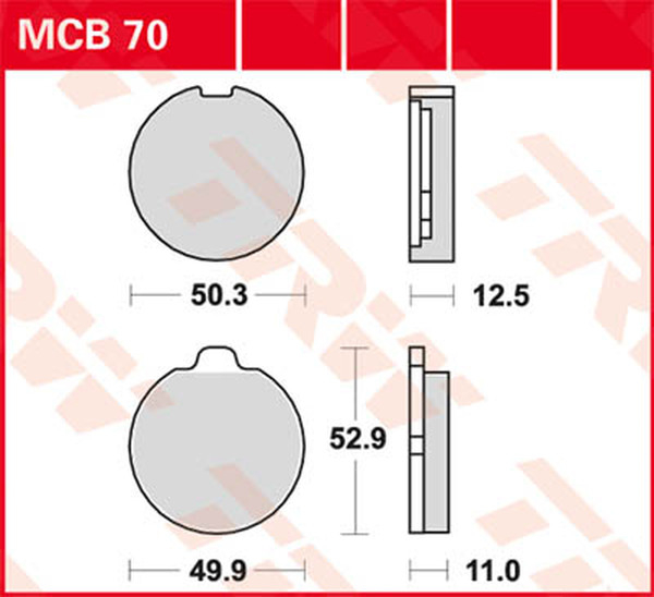 Plăcuțe de frână ceramice universale, 1, nordicamoto.ro