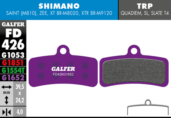 G1652 E-bike Brake Pads, 1, nordicamoto.ro