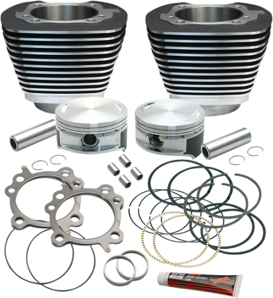 Replacement Cylinder & Piston For S&s 106(r) Stroker Kit Black, 1, nordicamoto.ro