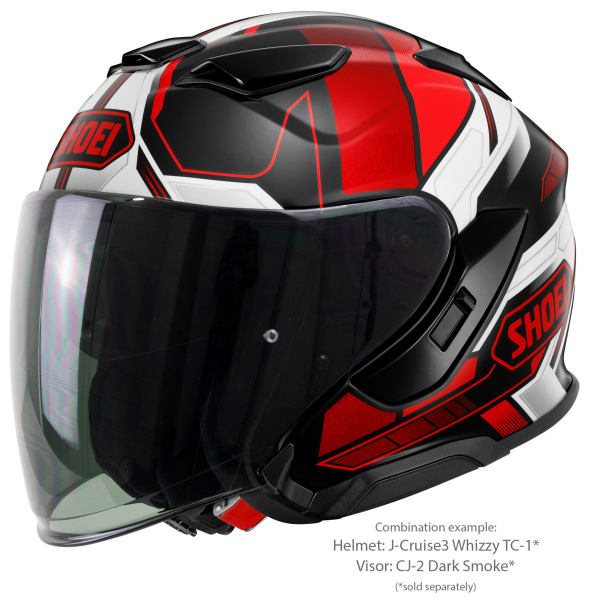 Casca Jet SHOEI J-CRUISE3 WHIZZY TC-1 Negru/Rosu/Alb XXL-0