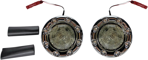 Probeam® Bullet Ringz Led Rear Turn Signals For Scout Red, 2, nordicamoto.ro