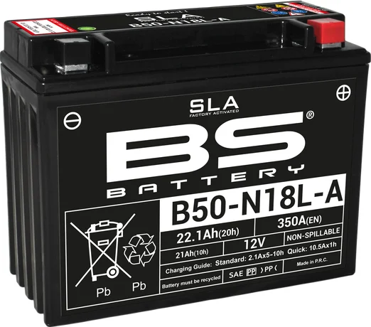 Sla Factory – Baterie AGM activată, fără întreținere, negru, 2, nordicamoto.ro