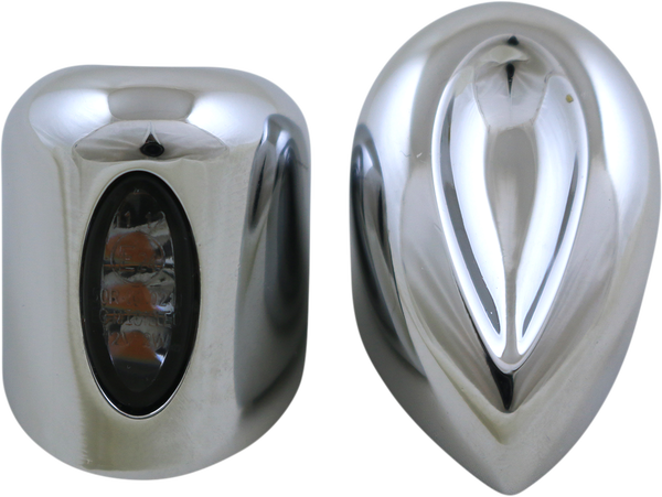 Elypse Led Front Turn Signals Chrome, 1, nordicamoto.ro