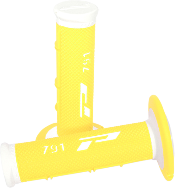 Triple Density 791 Grips White, Yellow, 1, nordicamoto.ro