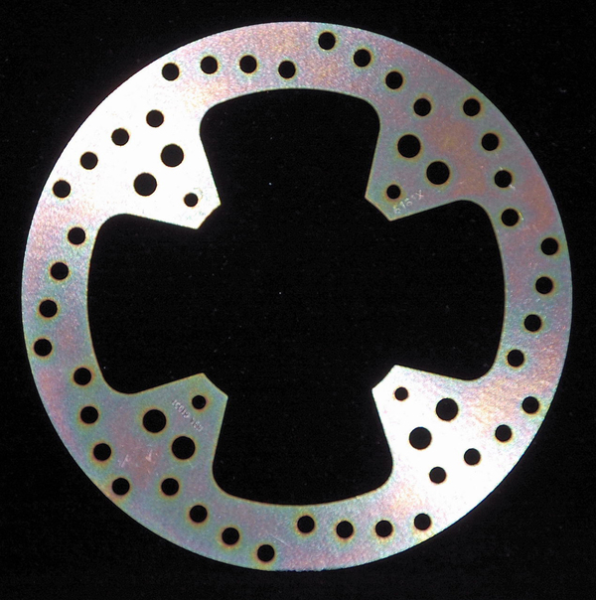 Round D-series Fixed Offroad Brake Rotor Silver, Zinc, 1, nordicamoto.ro