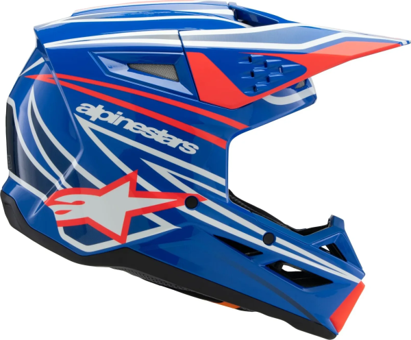 Casca Copii Alpinestars Youth S-m3 Wurx Black/Blue/Red/White-0