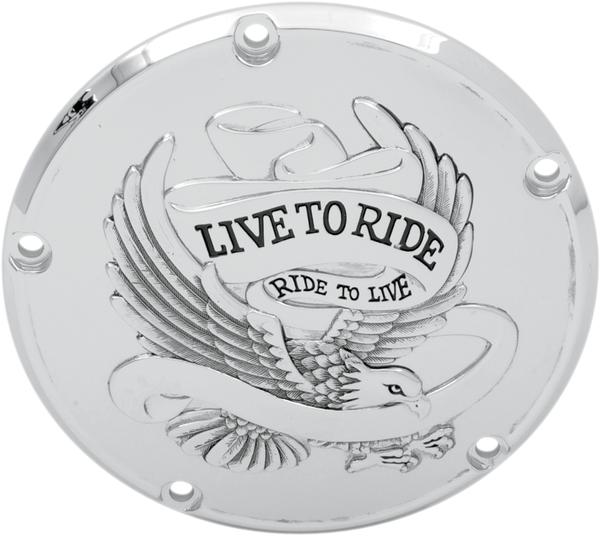 Live To Ride Derby Cover Silver, 1, nordicamoto.ro