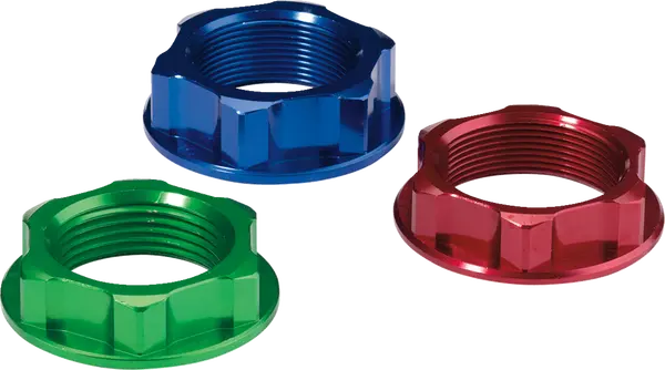 MOOSE RACING Steering Stem Nut Green -0