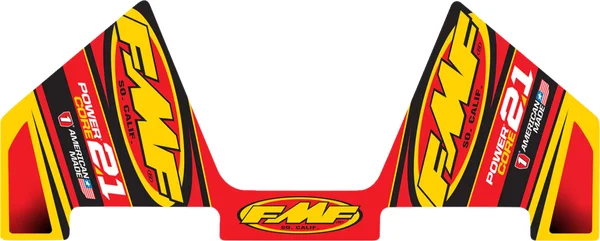 Fmf Exhaust Replacement Decal Black, Gold, Yellow, 1, nordicamoto.ro