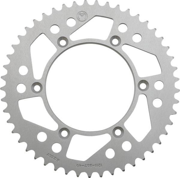MOOSE RACING Rear Aluminum Sprocket Silver 