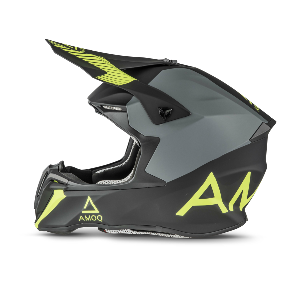 AMOQ Airframe Helmet Black/Gray/HiVis XS-2