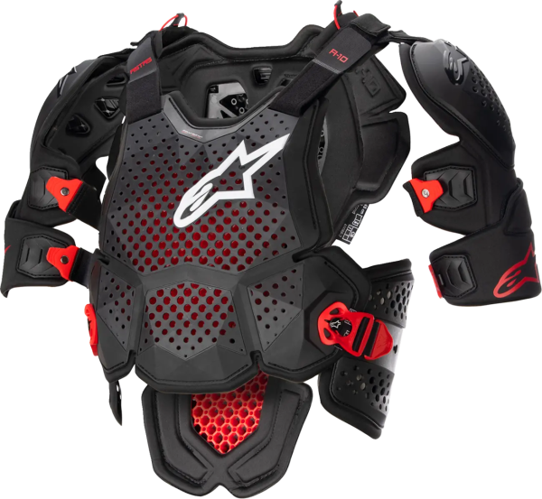 Armura Alpinestars A-10 Roost Guard V2 Black/Red-1