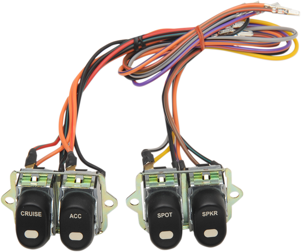 Inner Fairing Cap Switch Kit Black, White, 1, nordicamoto.ro