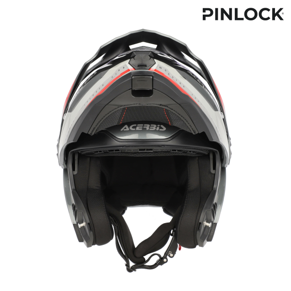 Casca Flip-up Acerbis Rider Graphic Gri/Rosu XL-6