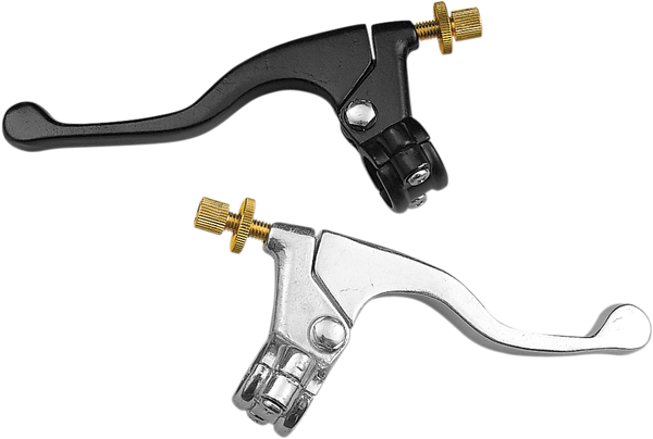 Shorty Style Power Lever Assembly Silver, 1, nordicamoto.ro