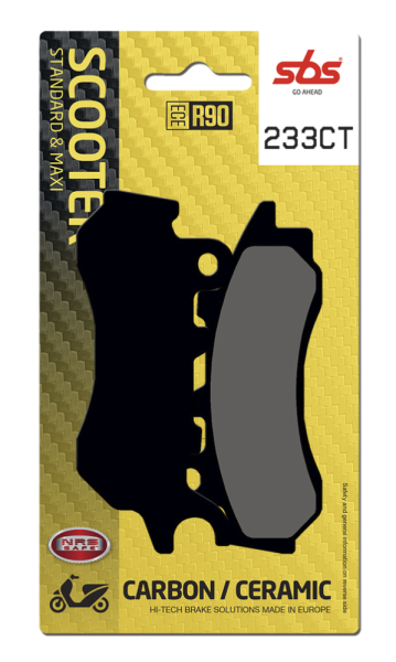 Ct Scooter Carbon Tech Organic Brake Pads, 1, nordicamoto.ro