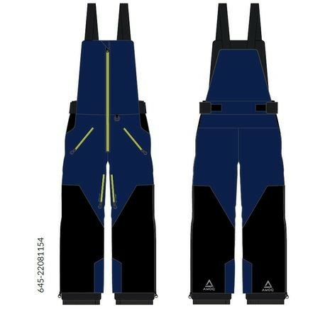 Pantaloni Snowmobil AMOQ Void Blue/Black/HiVis Non-Insulated-0